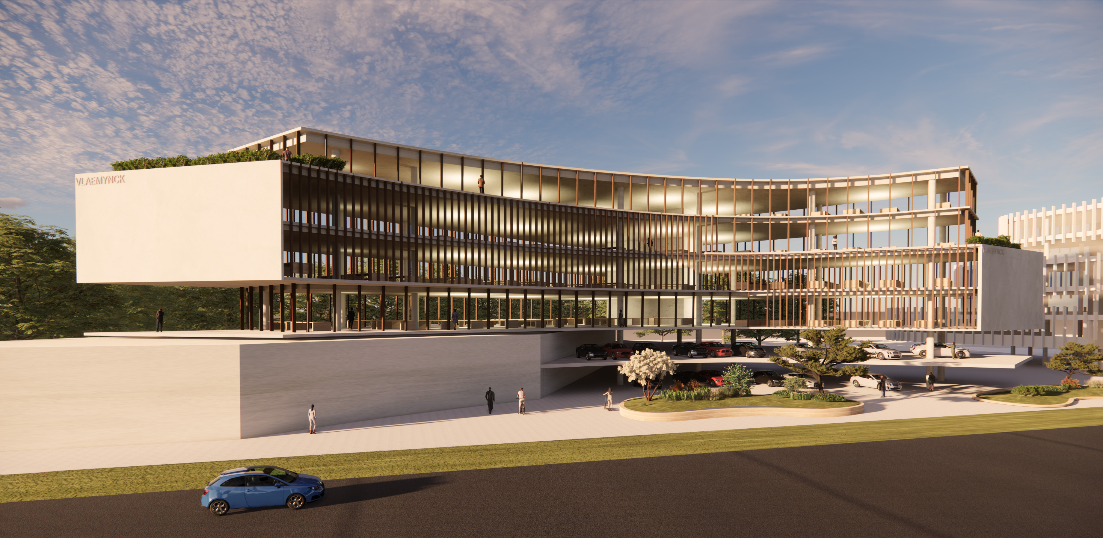 Eerste ontwerpbeeld Office Two - Tielt