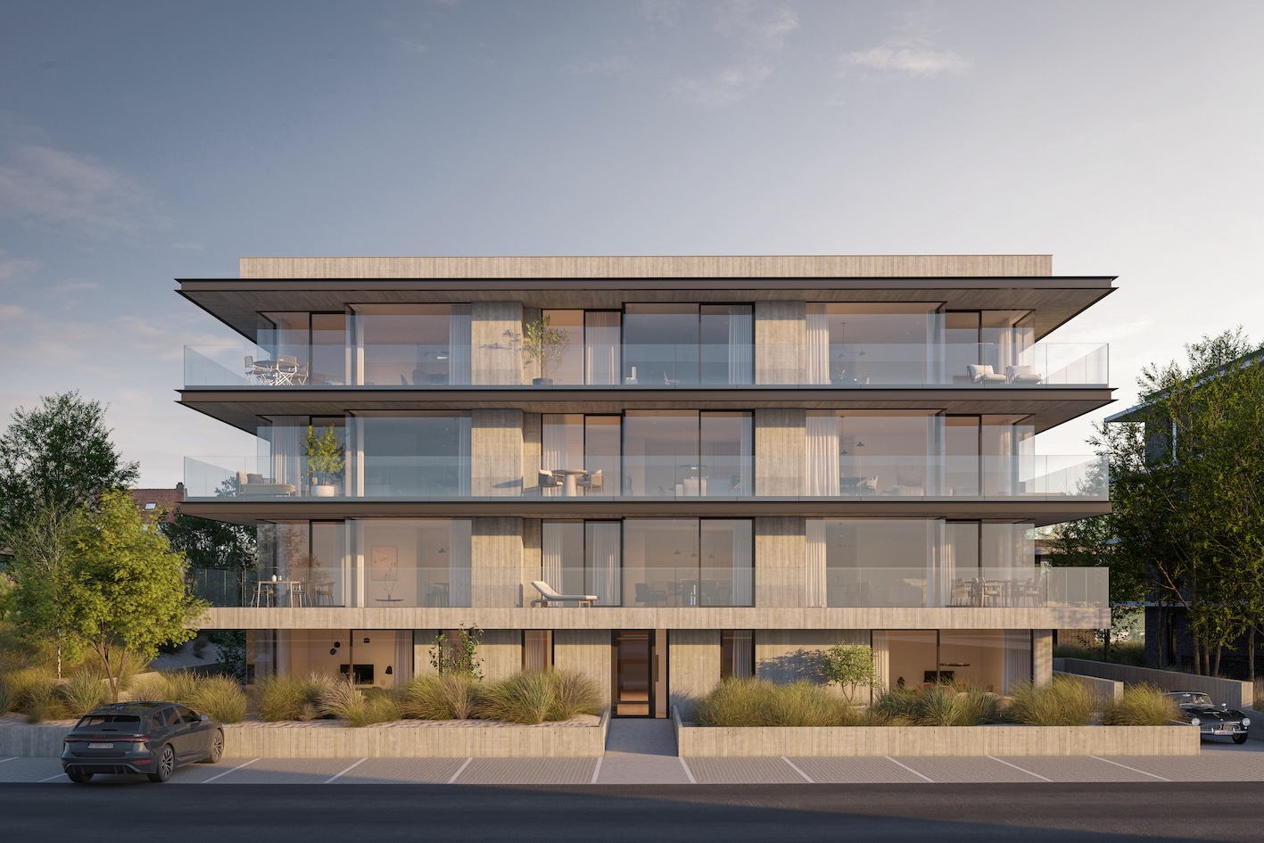 Render voorkant villa baldesi